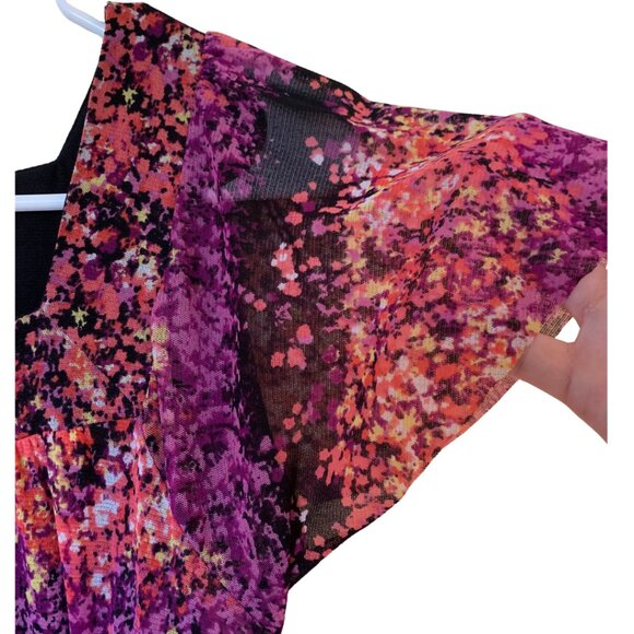 Purple and multi color women tops | Short sleeves | Size PL - Picture 4 of 5